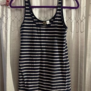 BP Navy & White Women’s Striped Tank Top
